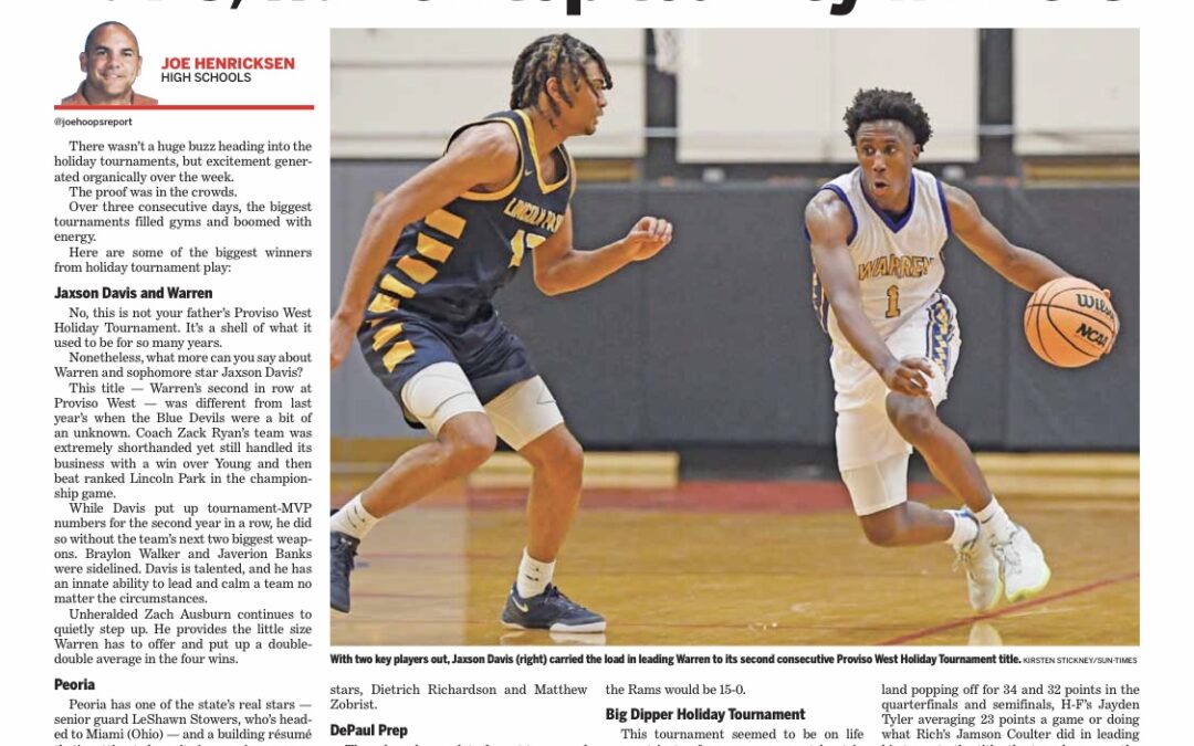 WARREN TOP TOURNEY WINNERS